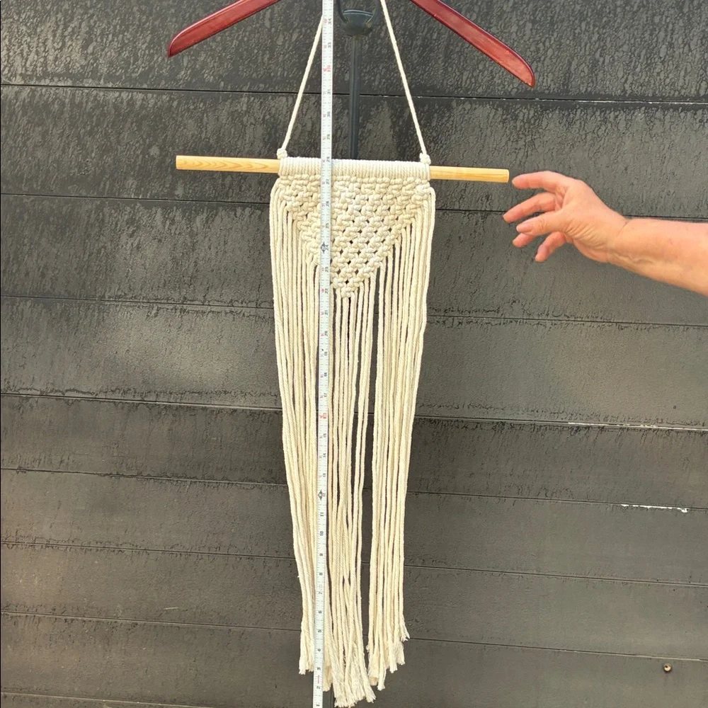 Neutral Cream Macramé Wall Tapestry Boho Hanging